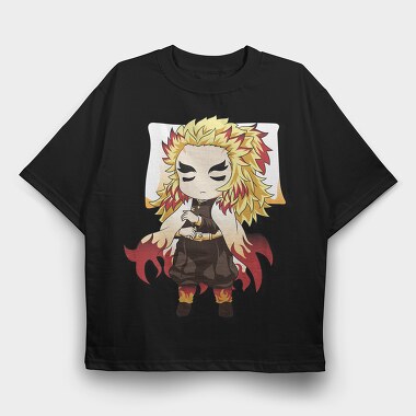 Demon Slayer Pillow 2, Tricou Oversize Barbati (Unisex)