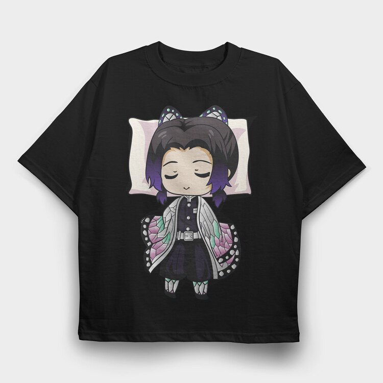 Demon Slayer Pillow 3, Tricou Oversize Barbati (Unisex)