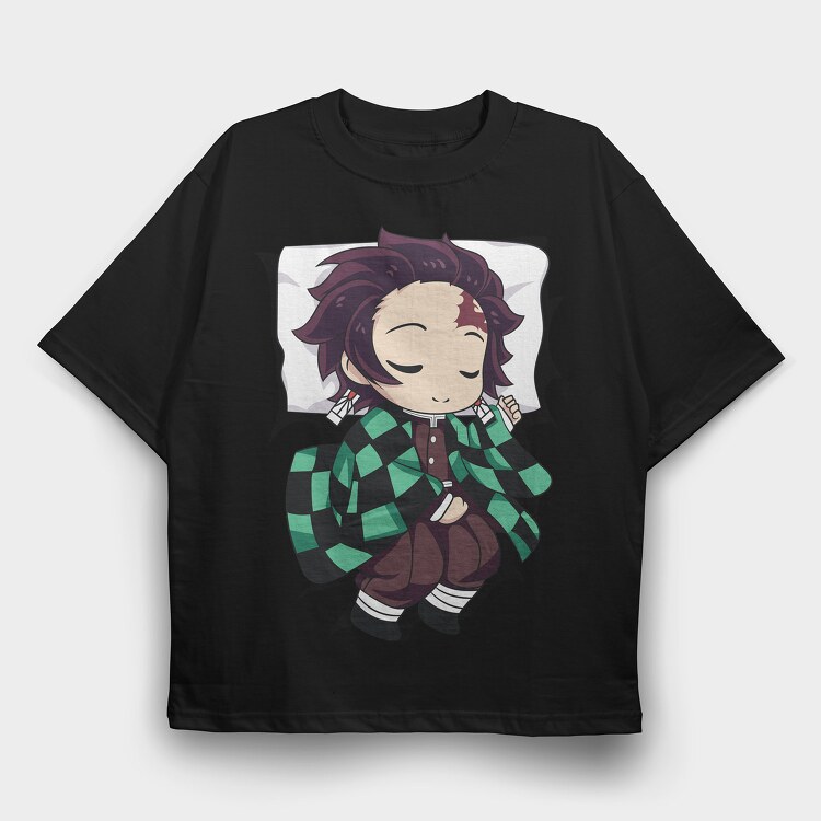 Demon Slayer Pillow 4, Tricou Oversize Barbati (Unisex)