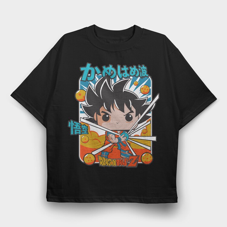 Funko Anime Dragon Ball Z, Tricou Oversize Barbati (Unisex)