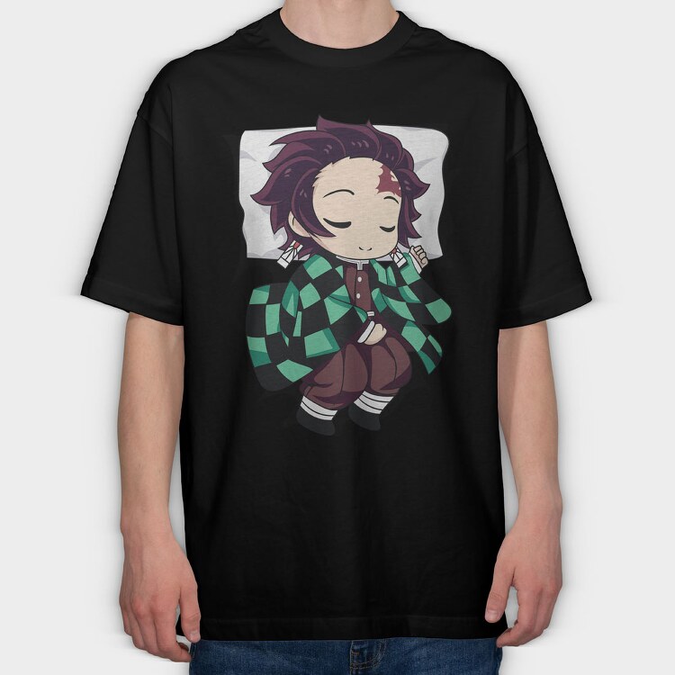 Demon Slayer Pillow 4, Tricou Oversize Barbati (Unisex)