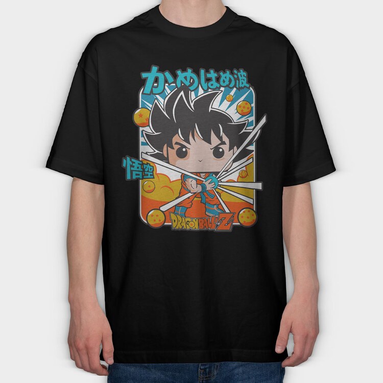 Funko Anime Dragon Ball Z, Tricou Oversize Barbati (Unisex)