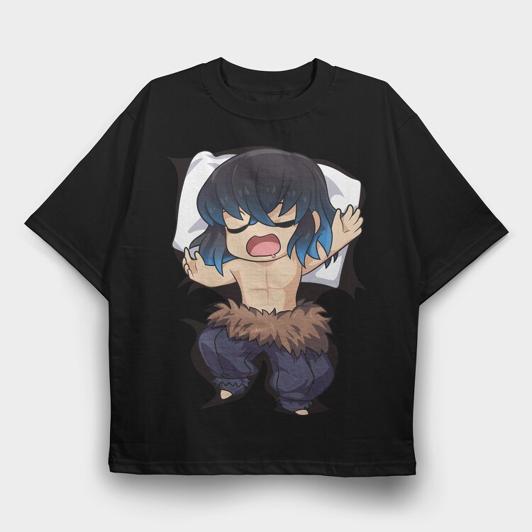 Demon Slayer Pillow 7, Tricou Oversize Barbati (Unisex)