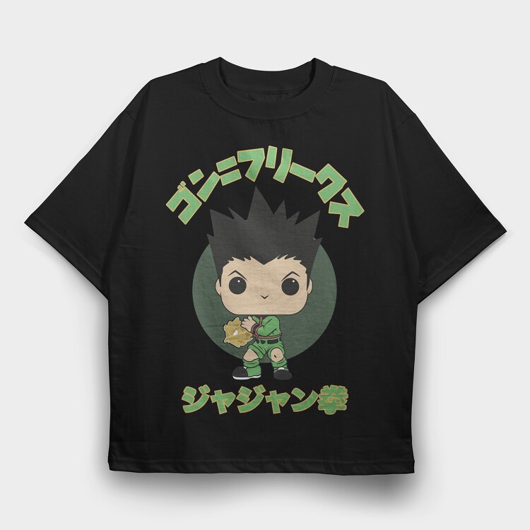 Funko Anime Hunter × Hunter, Tricou Oversize Barbati (Unisex)