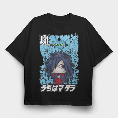 Funko Anime Madara Uchiha, Tricou Oversize Barbati (Unisex)