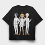 The Promised Neverland, Tricou Oversize Barbati (Unisex)
