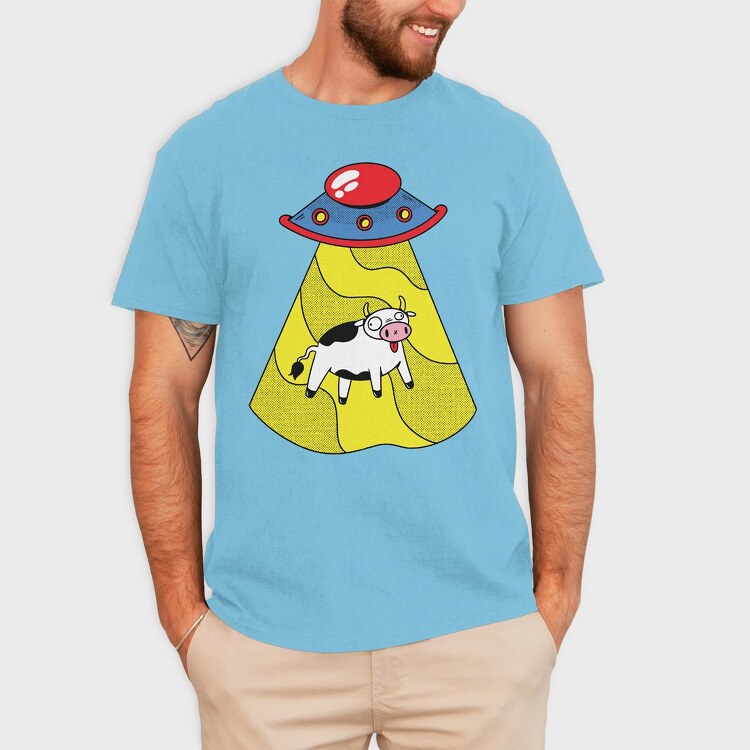 Alien Cow, Tricou Barbati (Unisex)