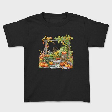 Autumn Garden Pumpkins, Tricou Copii