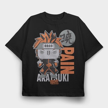 Funko Anime Naruto Pain, Tricou Oversize Barbati (Unisex)