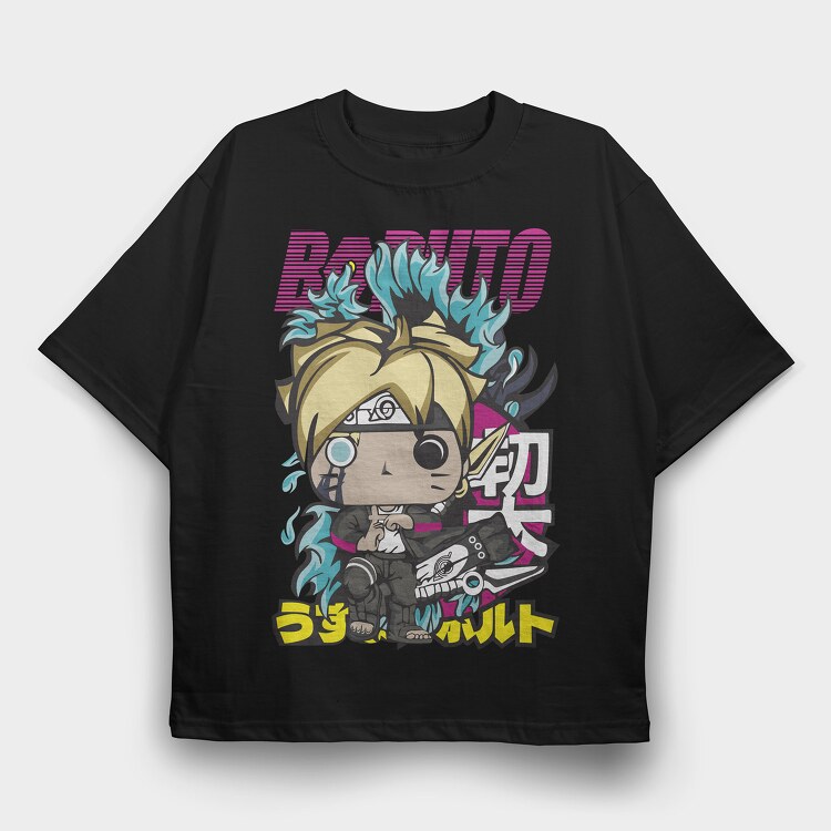 Funko Anime Naruto, Tricou Oversize Barbati (Unisex)
