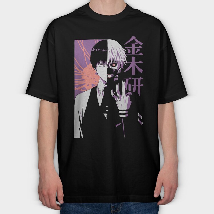 Tokio Ghoul 3, Tricou Oversize Barbati (Unisex)