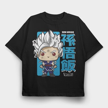 Funko Gohan Dragon Ball Z, Tricou Oversize Barbati (Unisex)