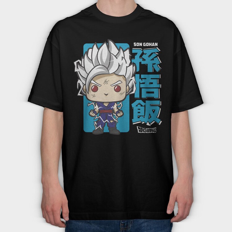 Funko Gohan Dragon Ball Z, Tricou Oversize Barbati (Unisex)