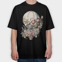 Balloon Floral Fairytale, Tricou Oversize Barbati (Unisex)