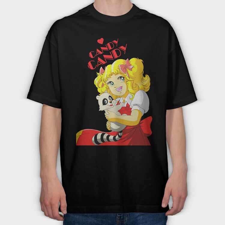 Candy Candy, Tricou Oversize Barbati (Unisex)