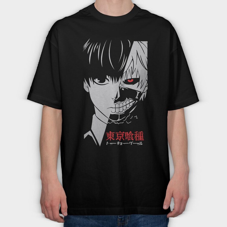 Tokio Ghoul 9, Tricou Oversize Barbati (Unisex)