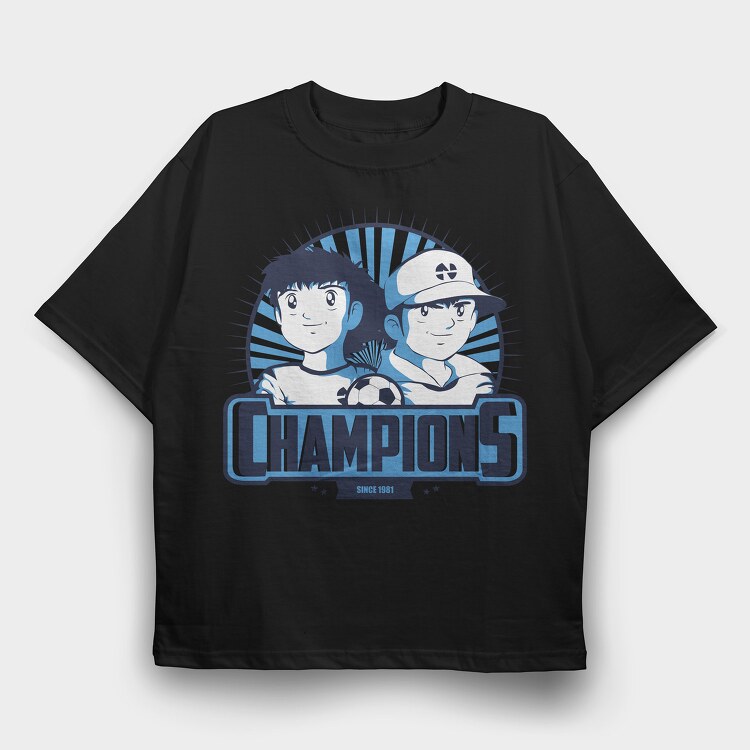 Captain Tsubasa, Tricou Oversize Barbati (Unisex)