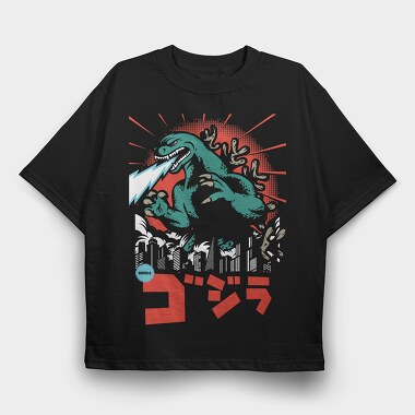 Godzilla, Tricou Oversize Barbati (Unisex)