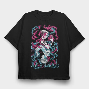 Gojo Satoru Jujutsu Kaisen, Tricou Oversize Barbati (Unisex)