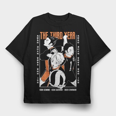 Haikyuu 2, Tricou Oversize Barbati (Unisex)