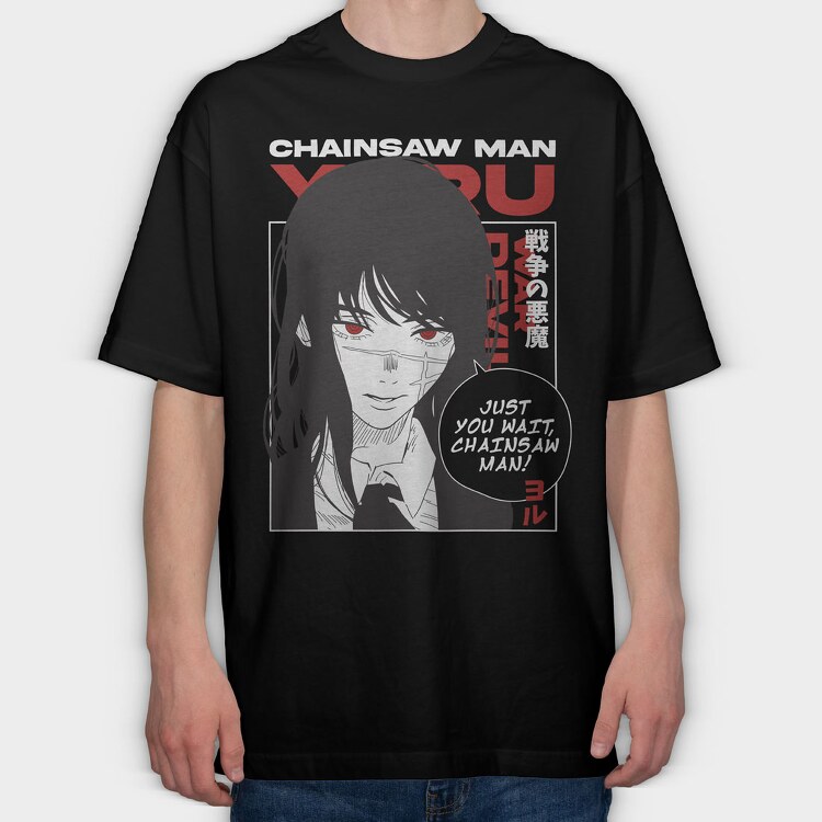 Chainsaw Man 19, Tricou Oversize Barbati (Unisex)