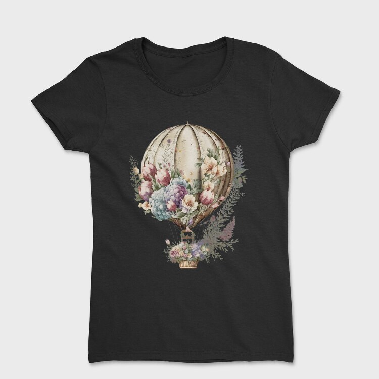 Balloon Floral Flight, Tricou Femei