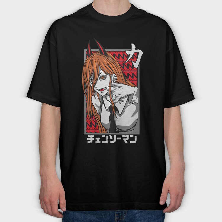 Chainsaw Man 5, Tricou Oversize Barbati (Unisex)