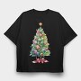 Candy Christmas Tree, Tricou Oversize Barbati (Unisex)