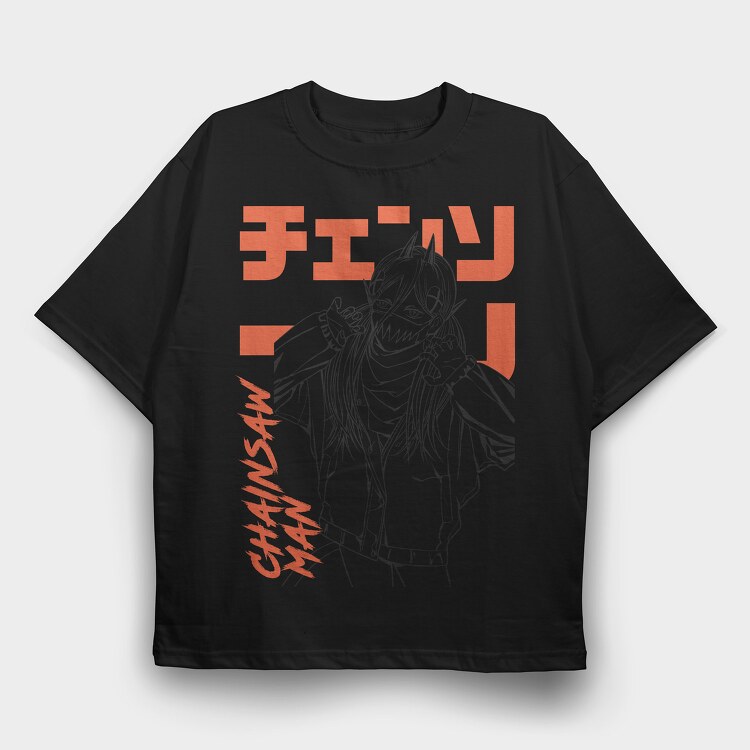 Chainsaw Man 9, Tricou Oversize Barbati (Unisex)