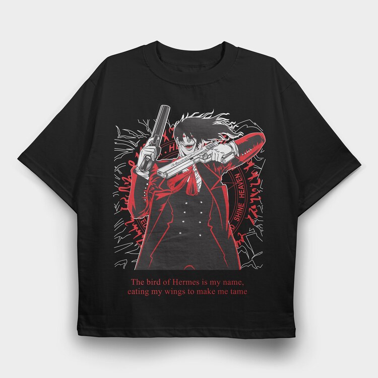 Hellsing 7, Tricou Oversize Barbati (Unisex)