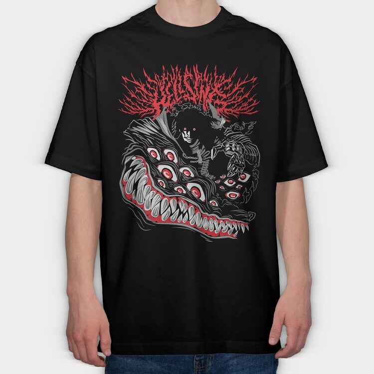 Hellsing 9, Tricou Oversize Barbati (Unisex)
