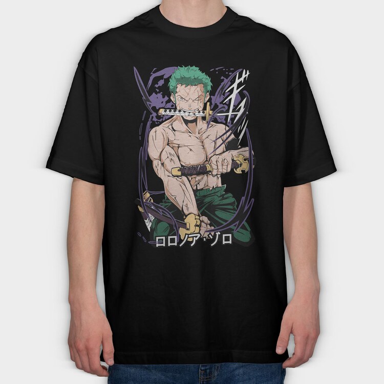 Roronoa Zoro, Tricou Oversize Barbati (Unisex)