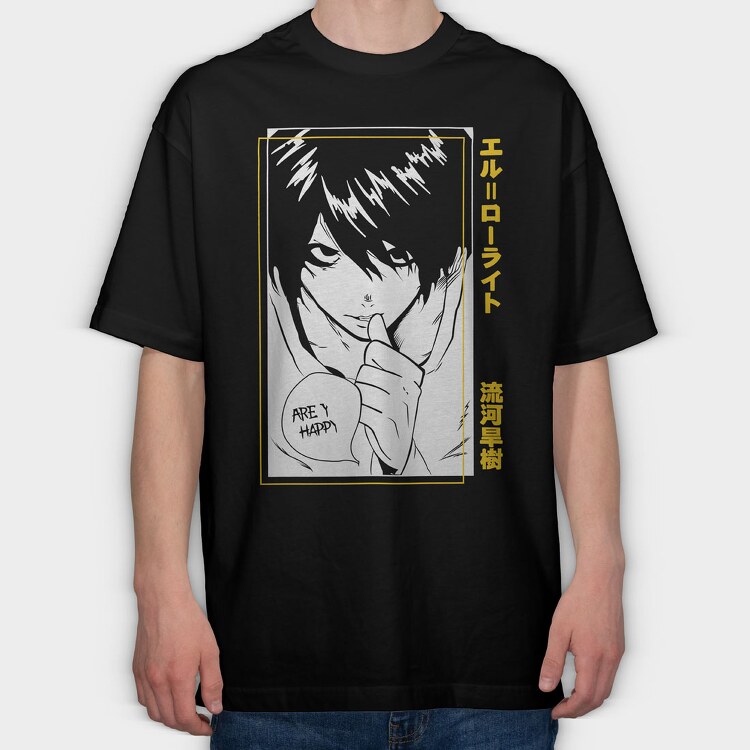 Death Note 9, Tricou Oversize Barbati (Unisex)