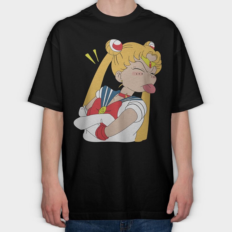 Sailor Moon 10, Tricou Oversize Barbati (Unisex)