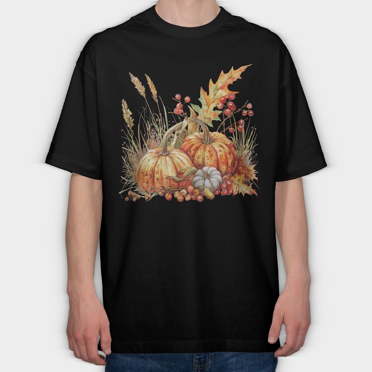 Autumn Harvest Feast, Tricou Oversize Barbati (Unisex)