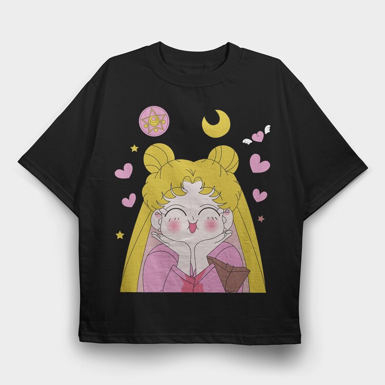 Sailor Moon 11, Tricou Oversize Barbati (Unisex)