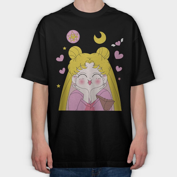 Sailor Moon 11, Tricou Oversize Barbati (Unisex)