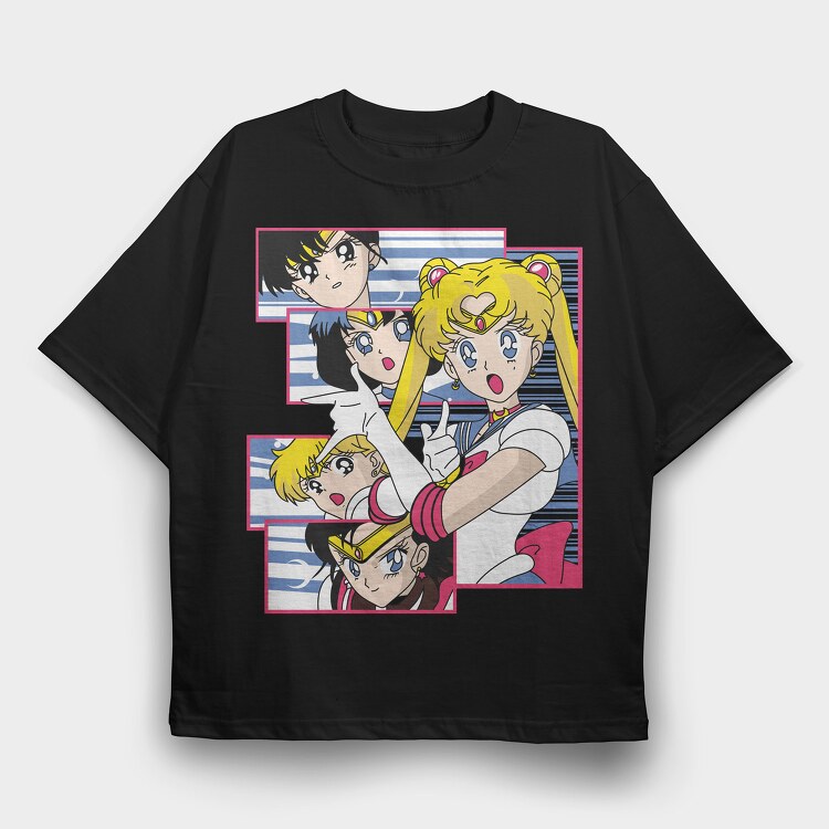 Sailor Moon 12, Tricou Oversize Barbati (Unisex)