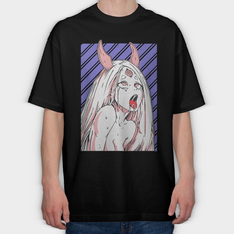 Hentai 2, Tricou Oversize Barbati (Unisex)
