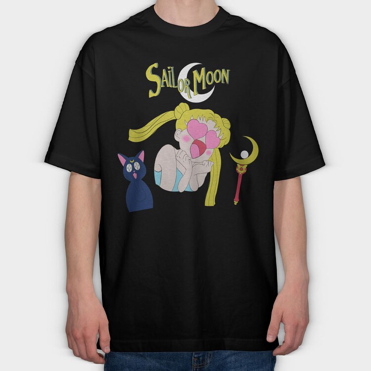 Sailor Moon 19, Tricou Oversize Barbati (Unisex)