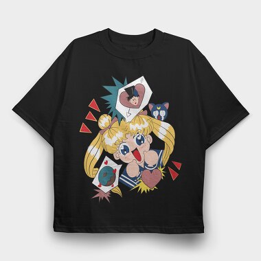 Sailor Moon 20, Tricou Oversize Barbati (Unisex)