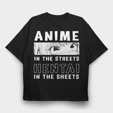 Hentai 5, Tricou Oversize Barbati (Unisex)