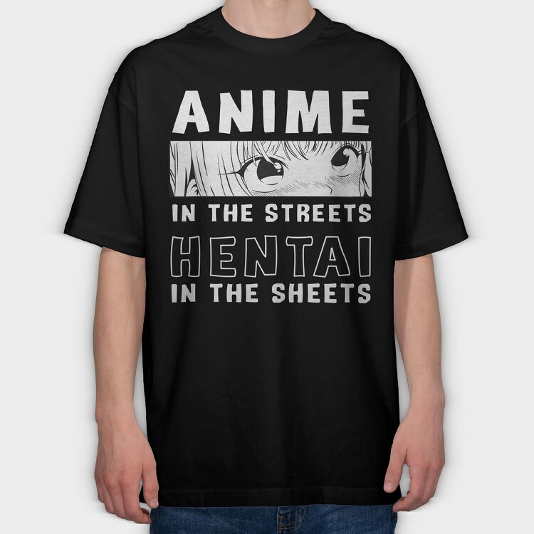 Hentai 5, Tricou Oversize Barbati (Unisex)