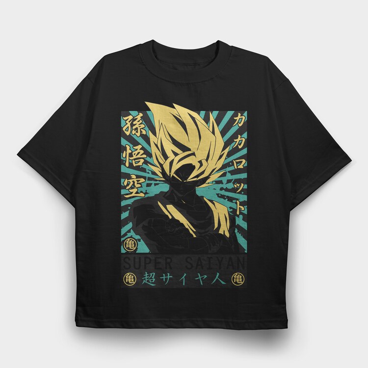 Dragon Ball Z 50, Tricou Oversize Barbati (Unisex)
