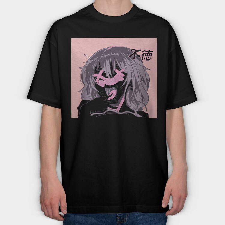 Hentai 8, Tricou Oversize Barbati (Unisex)