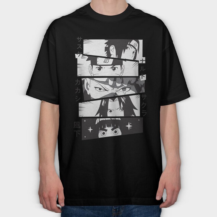 Naruto 19, Tricou Oversize Barbati (Unisex)
