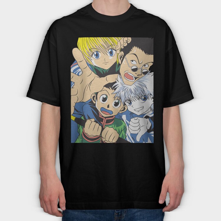 Hunter X Hunter 1, Tricou Oversize Barbati (Unisex)