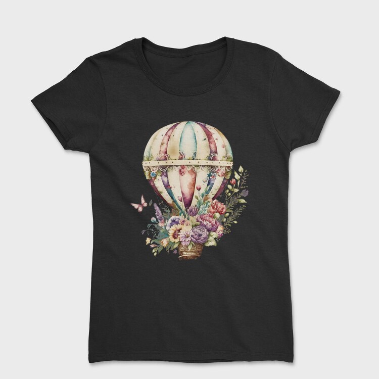 Balloon Floral Journey, Tricou Femei