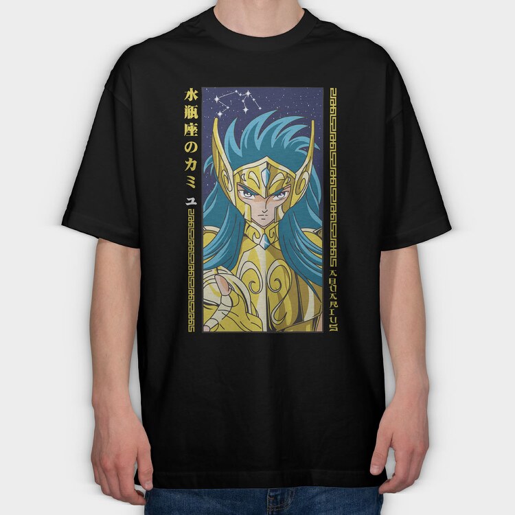 Saint Seiya 1, Tricou Oversize Barbati (Unisex)