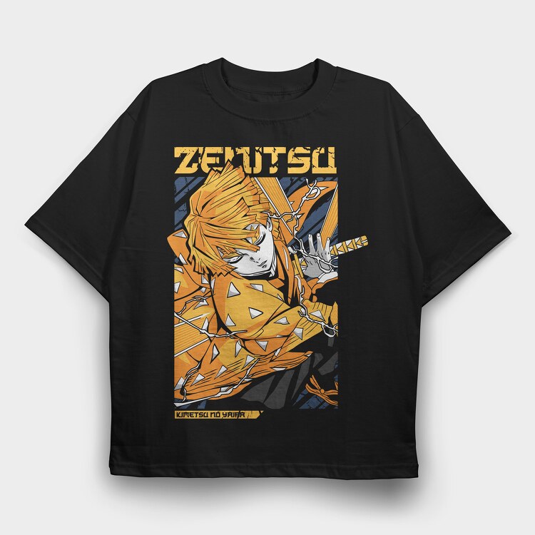 Zerutsu, Tricou Oversize Barbati (Unisex)